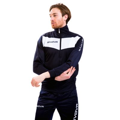 8. Givova Visa Trainingsanzug marineblau und weiß 0403