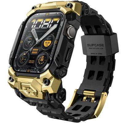 Supcase Unicorn Beetle Ore Hülle für Apple Watch 10/11 (46 mm) – Schwarz und Gold