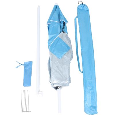 6. Sonnenschirm-Strandschirm 2-in-1 190 cm