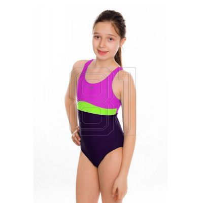 Aqua-speed Emily Junior Badeanzug Rosa und Lila