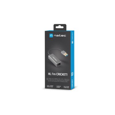 2. NATEC CRICKET 1GB USB 3.0 NETZWERKADAPTER MIT 1X RJ45 AM KABEL NNC-1924