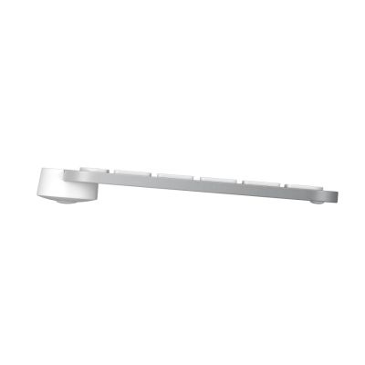 8. Logitech MX Keys S 920-011566 RF Wireless + Bluetooth QWERTZ-Tastatur, deutsches Aluminium, Weiß