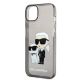 6. Karl Lagerfeld Glitzer Karl&Choupette Hülle für iPhone 14 Plus – Schwarz