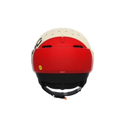 4. POC Levator MIPS Skihelm Weiß/Rot