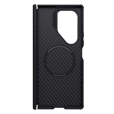 4. Nillkin Synthetikfaser Pro Magnethülle für Samsung Galaxy Z Fold 7, kompatibel mit MagSafe – Schwarz
