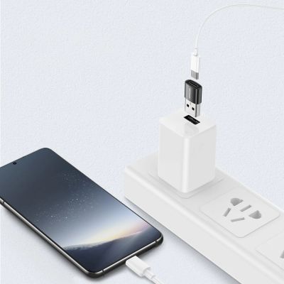 6. Joyroom Adapter von USB Typ C (weiblich) auf USB (männlich) 2 Stk. schwarz (S-H152 Black)
