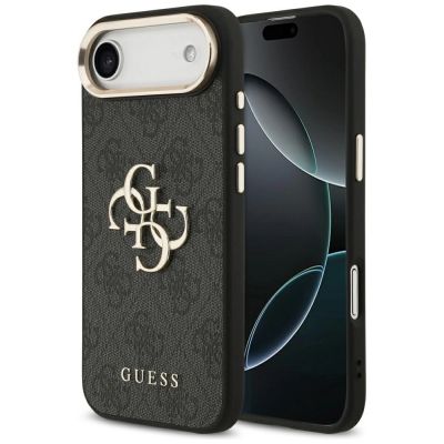 Guess 4G Big 4G Classic Logo Hülle für iPhone Air – Schwarz und Gold