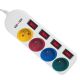 9. MACLEAN 4-fach Steckdosenleiste mit 2 USB-Anschlüssen MCE229W
