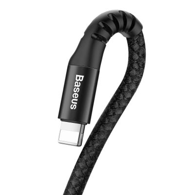 5. Baseus Fish Eye Feder USB-A / Lightning 2A Kabel 1m - schwarz