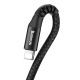5. Baseus Fish Eye Feder USB-A / Lightning 2A Kabel 1m - schwarz