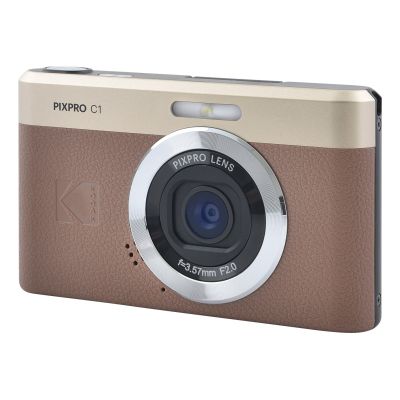 8. Kodak PIXPRO C1BN Digitalkamera, 1/3"-Kompaktkamera, 13 MP CMOS-Sensor, 4160 x 3120 Pixel, Braun