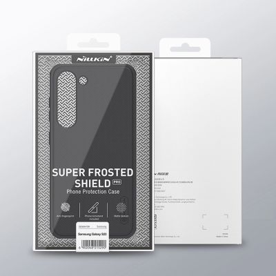 5. Nillkin Super Frosted Shield Pro Hülle für Samsung Galaxy S23+ gepanzerte Hülle + Telefonständer rot