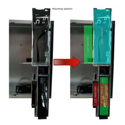 9. LC-Power LC-1406MB-TFX-ON Micro-Tower-Computer-Sicherheitshalterungen & -Befestigungen Schwarz