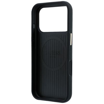 7. Guess Kevlar Triangle Logo MagSafe Hülle für iPhone 17 Pro / 18 Pro - Schwarz