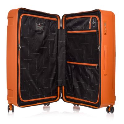 33. SwissBags Tourist Großer Koffer 77cm Orange