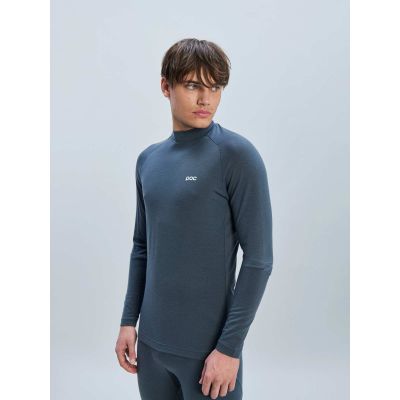 2. POC M's Layer Merino Mock Neck Jersey Grau