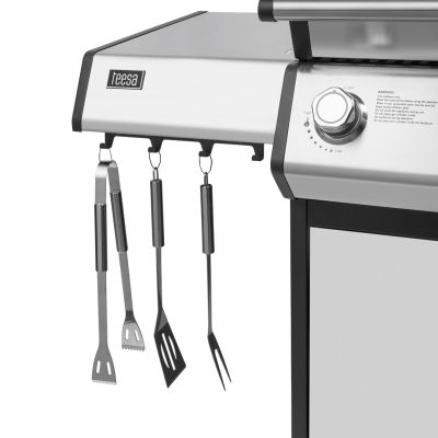 9. Teesa BBQ 5006 MASTER Gasgrill – 5 Brenner – Platz für eine Gasflasche