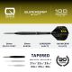 4. Harrows NX-90 Black Edition QP Darts, 90 % Stahlspitze