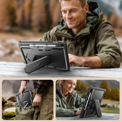 3. Tech-Protect Kevlar Pro Schutzhülle für Samsung Galaxy Tab S9 – Schwarz