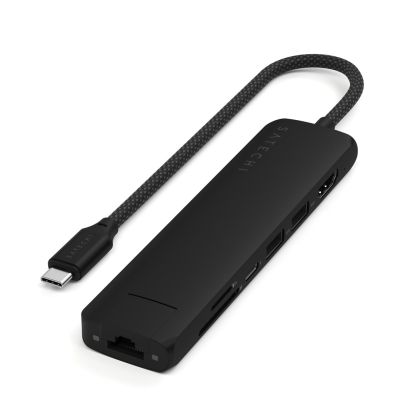 10. Satechi ST-P7SK USB-Typ-C Hubs und Konzentratoren 10000 Mbit/s Schwarz
