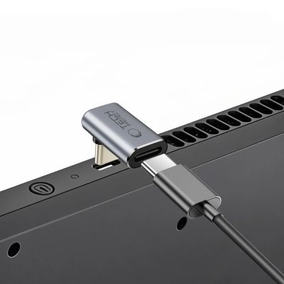 9. Tech-Protect Ultraboost AA03 USB-C Winkeladapter - Grau