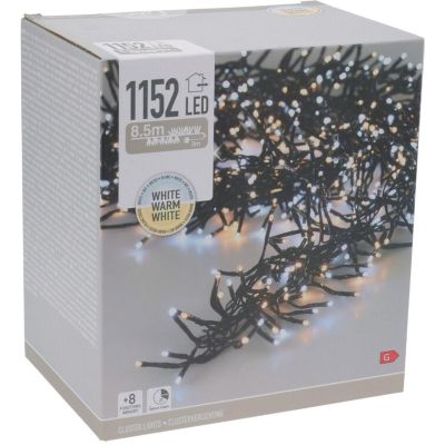 13. WEIHNACHTSBAUMBELEUCHTUNG LICHTERKETTE 1152 LED TIMER KALT- UND WARMWЕIß