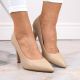 4. Sergio Leone W SK415B beige Pumps mit hohem Absatz