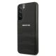 2. AMG Lederhülle mit geprägten Linien für Samsung Galaxy S22+ – Schwarz