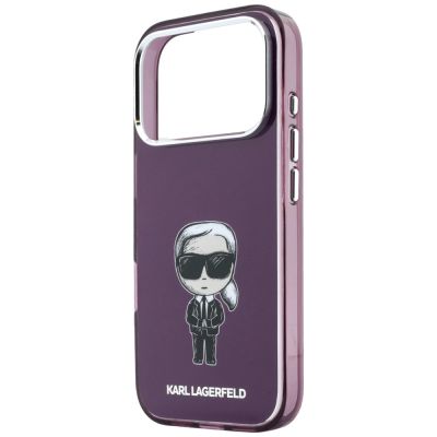6. Karl Lagerfeld IML Ikonik Sketch Print MagSafe Hülle für iPhone 18 Pro / 17 Pro – burgunderfarben