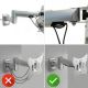 4. Maclean MC-503S Monitor-Wandhalterung (schwenkbar, wandmontierbar, neigbar; 23" - 42"; max. 30 kg)