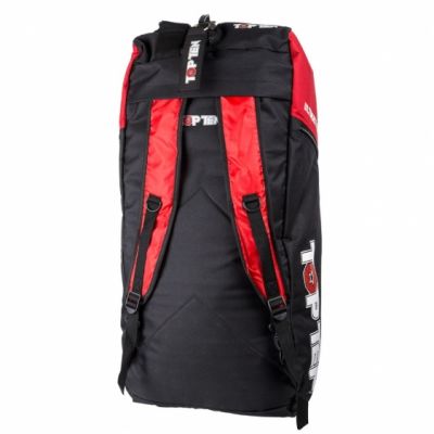 3. TOP TEN Sporttasche mit Rucksackfunktion 70 x 35 cm TOR-P2 MMA Schwarz und Rot