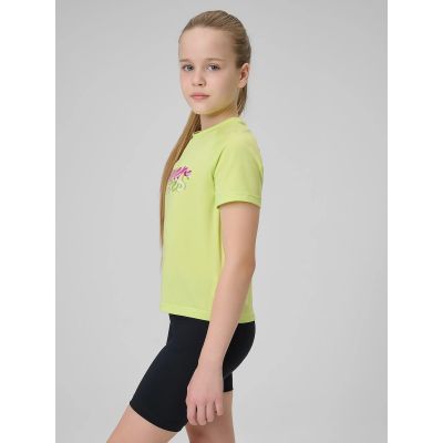 4. Schnelltrocknendes Sport-T-Shirt für Mädchen 4F 4FJRSS26TFTSF2386-45S