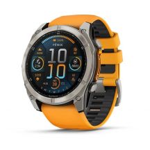 Garmin Fenix 8 AMOLED Saphir Titan Spark Orange Uhr