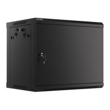 LANBERG Wandregalschrank 19" 9HE 600x450 Metalltür Schwarz (Bausatz) WF01-6409-00B