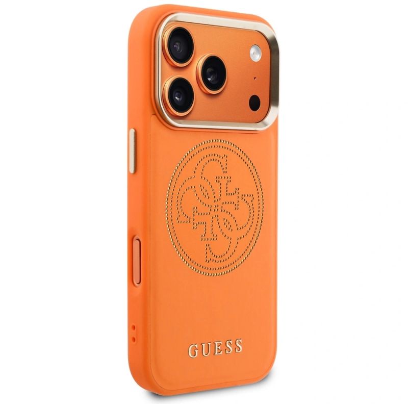 4. Guess Perforierte 4G MagSafe Hülle für iPhone 17 Pro - Orange