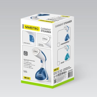 4. 1500W Maestro MR-355-AQUAMARINE Dampfglätter