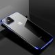 9. Clear Color Case Gel-TPU-Hülle mit Metallic-Rahmen für Samsung Galaxy A33 5G blau