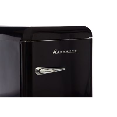 4. Ravanson LKK-120ERB Retro-Kühlschrank (Schwarz)