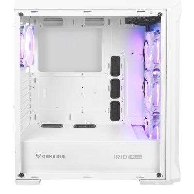 11. GENESIS IRID 505 ARGB WEISS MIDI TOWER CASE NPC-1872