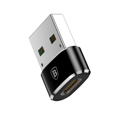 6. Baseus Mini USB-C-zu-USB-A-Adapter – Schwarz