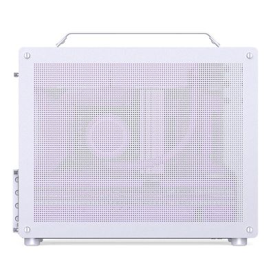 2. Jonsplus Z20 GEJP-023 Mesh-PC-Gehäuse, Mini-Tower, Micro-ATX, mit Tragegriff – Weiß