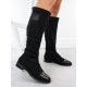 5. Schwarze Damen-Wildlederstiefel M.Daszyński MR2251-19