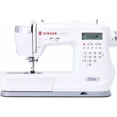 11. SINGER Elite CE677 Elektrische Nähmaschine Weiß