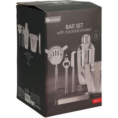 15. BARTENDER-SET 6-TEILIG: GETRÄNKESHAKER, ZUNGE