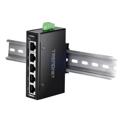 5. Trendnet TI-ELC50 Netzwerk-Switch, unmanaged Fast Ethernet (10/100), Schwarz