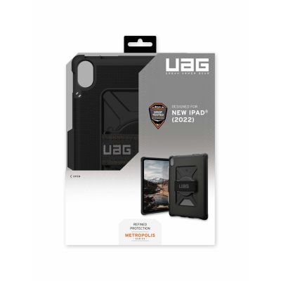 8. UAG Metropolis Series Rugged Case für iPad 10.9 (10. Generation, 2022) - Metropolis mit Handschlaufe - Tablet-Klapphülle - Schwarz - 10,9" - für Apple iPad 10.9" (10. Generation)