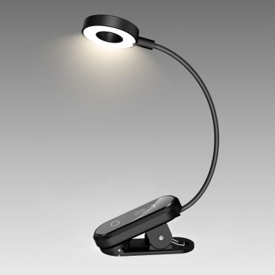 3. Tech-Protect LL100 Kabellose Lampe mit Clip + USB-A-/USB-C-Kabel (30 cm) – Schwarz