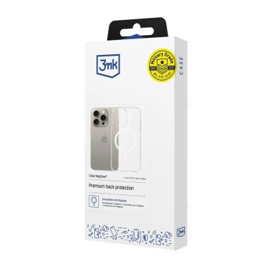14. 3mk Clear MagCase Hülle für Apple iPhone 15 Pro Max – transparent