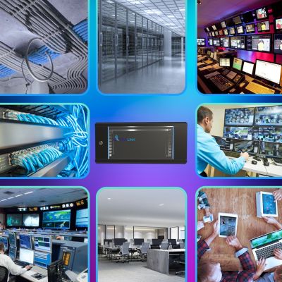 14. Extralink 4U 600x450 Schwarzer Wand-Rackschrank