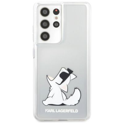 3. Karl Lagerfeld Choupette Fun Case für Samsung Galaxy S21 Ultra - Transparent
